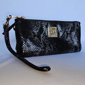 DKNY Genuine Leather Black Wristlet